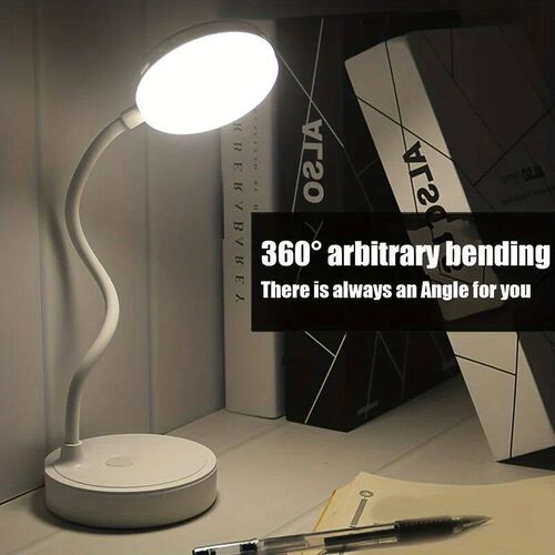 Table Lamp USB Rechargeable Desk Lamp Bed Reading Book Night