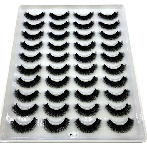 2023 New 20 pairs natural long 3D mink false eyelashes fake