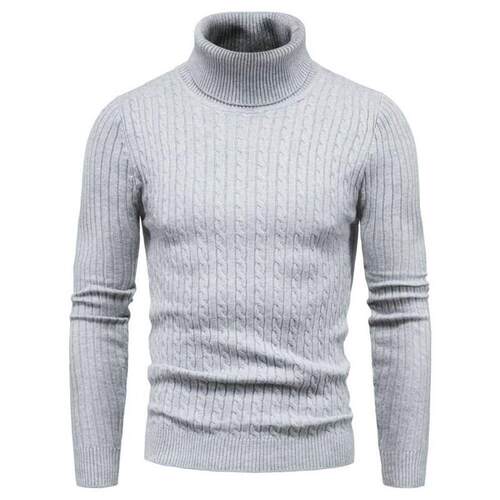 Autumn And Winter Turtleneck Warm Fashion Solid Color sweate