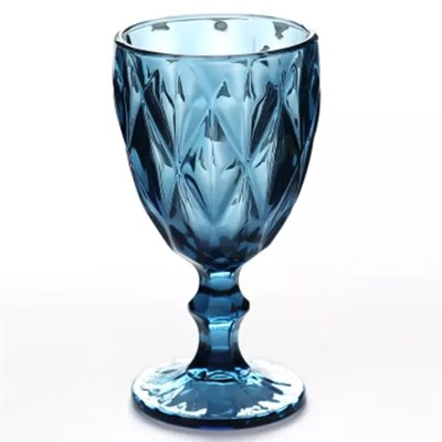 Wine Glass Cups Retro Vintage Relief Red Wine Cup 300ml Engr