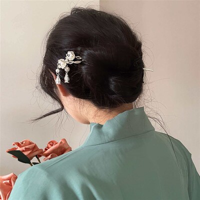 Hanfu Chinese Style Hairpin Antique High-grade Style Disc Ha