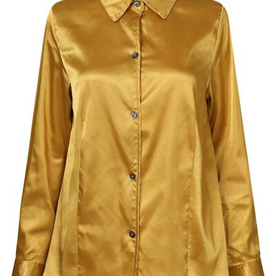 Celmia Office Lady Fashion Blusas  Spring Satin Blouses