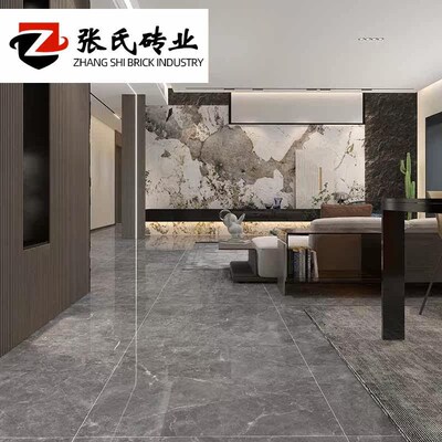 Light luxury living room floor tiles full-body marble tiles