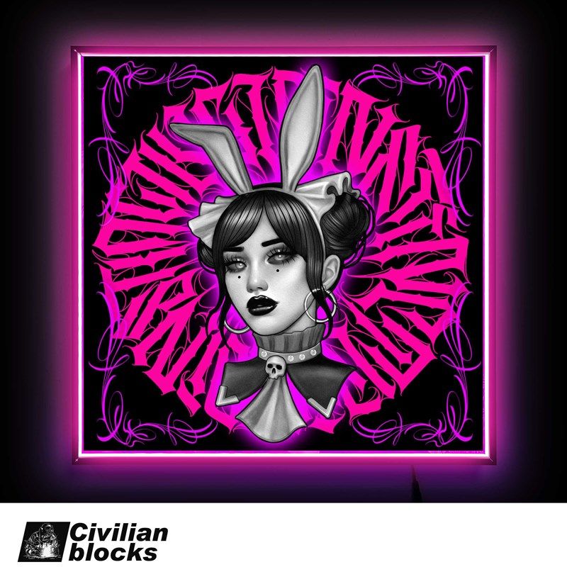 定制兔女郎花体字奇卡诺西海岸说唱店铺装饰开业礼品发光装饰,商业/办公家具,商用门牌/牌匾,淘宝优惠券,粉丝福利购,淘宝优惠卷