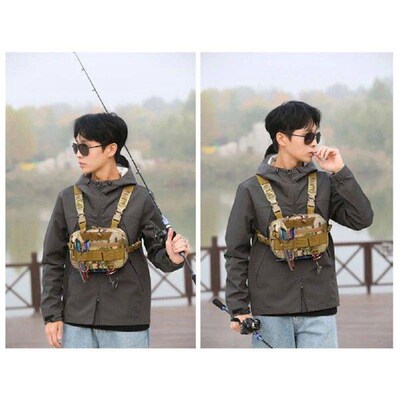 Fishing Chest Bag with Adjustable Straps Climbing Camping