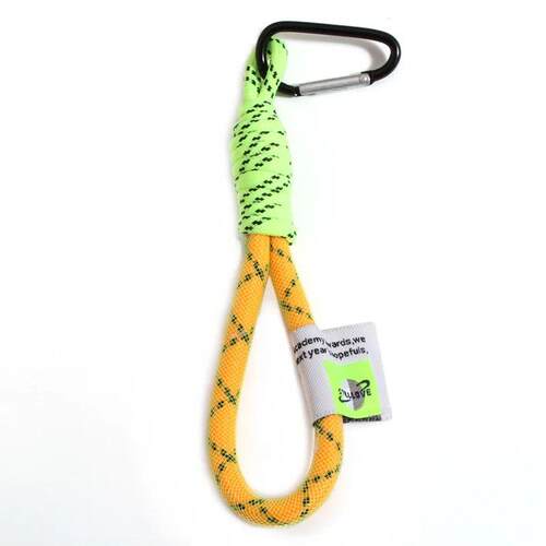 Creative Iridescent Braid Rope Keychain Carabiner Key Ring F