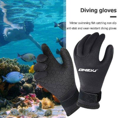 5mm Five Finger Dive Gloves Waterproof Water Gloves Anti