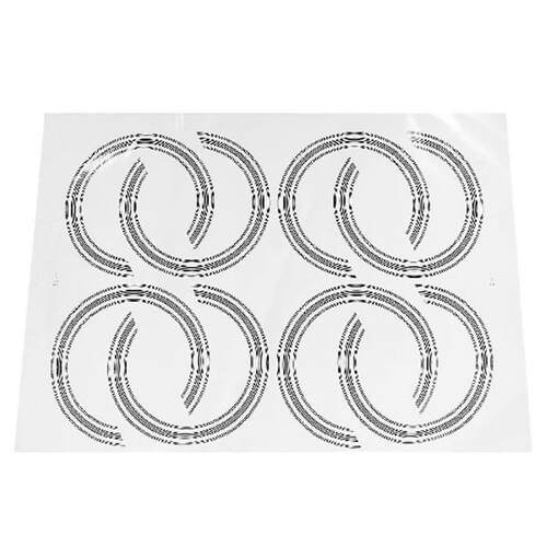 8 Pcs Soundhole Ring Stickers Self Adhesive Decorative