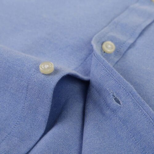 S~6XL Cotton Oxford Shirt For Mens Long Sleeve Plaid Striped
