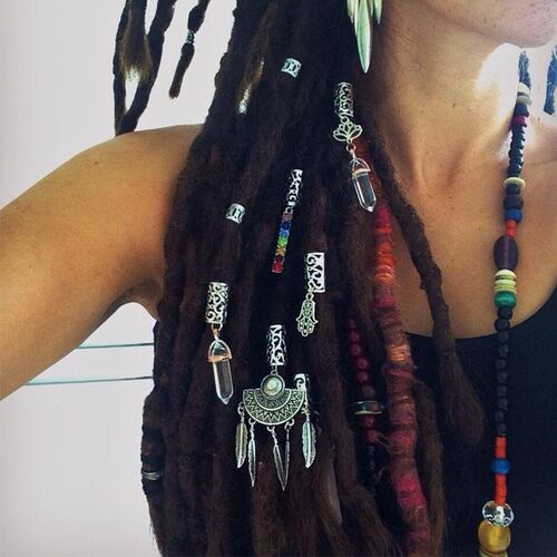 Rainbow Crystals,  Crystal Loc Beads, Dread Beads, Dreadlock
