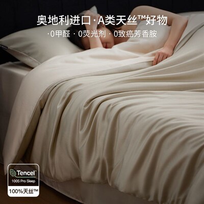 Lyocell Tencel Bedding Set Bed Sheet Duvet Cover Bedcover 床