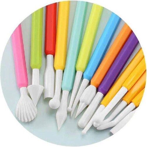9Pcs Fondant Modeling Tools Set, Paste for Cake Decorating,