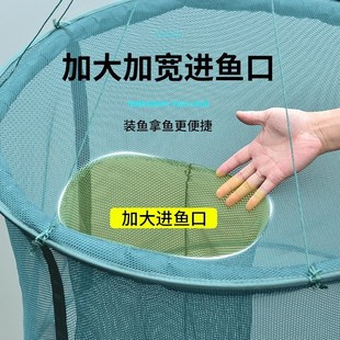 网箱鱼护养鱼折叠便携式网袋浮水鱼网养殖存鱼箱鱼池养鱼箱隔离网
