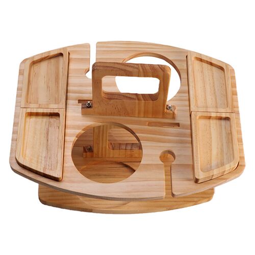 Wine Rack Lightweight Garden Wooden Picnic Table Outdoor Cam