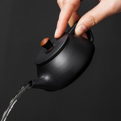 紫陶石瓢茶壶家用复古高档中式单壶一人饮喝茶器泡茶壶2025新款