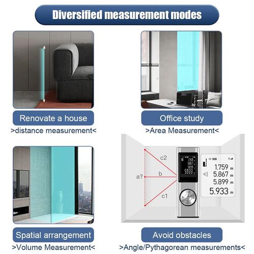 Laser Distance Meter Rangefinder Laser Tape Measure Digital