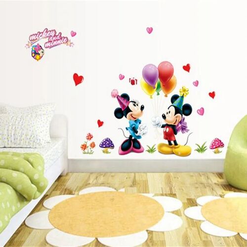 3D Cartoon  Mickey Minnie Wall ers For Kids Room  Bedroom Wa
