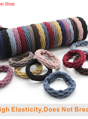 10PCS/Set Fashion Korean Elastic Hair Bands For Womens