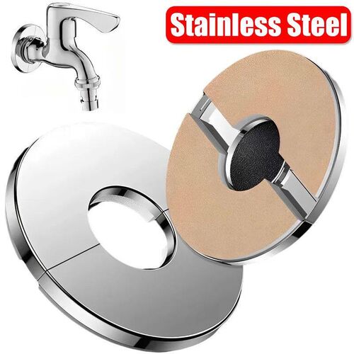 Stainless Steel Water Pipe Wall Cover Self-Adhesive Shower F
