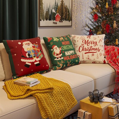 Nordic Christmas Pillow Cover Fashionable Cushion Sofa Decor