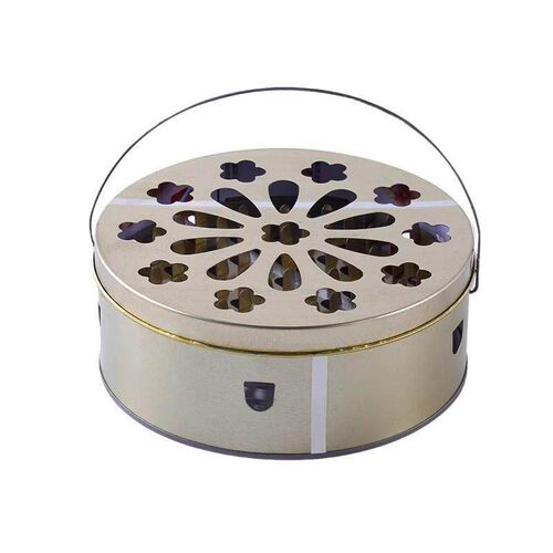 Creative Household Mosquito Coil Holder Tray Stand with Lid,