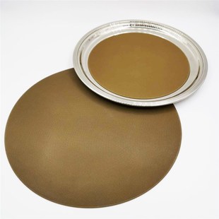 31cm茶餐厅高档茶盘硅胶隔热垫圆托盘防滑垫防烫服务盘垫