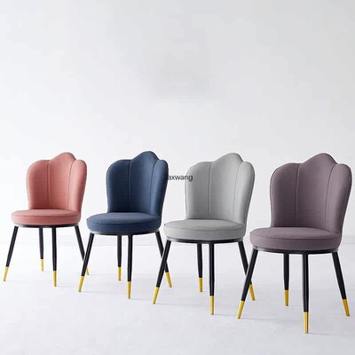Modern Dining Chairs Simple Household Backrest Round Back