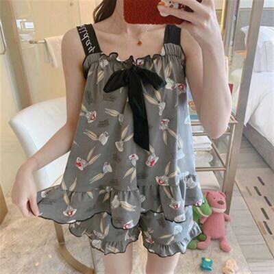 Summer New Princess Style Sweet Shorts Set Outwear Fashionab