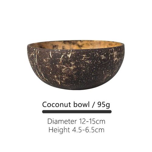 Natural Coconut Bowl 12-15cm Handmade Wooden Tableware Wood