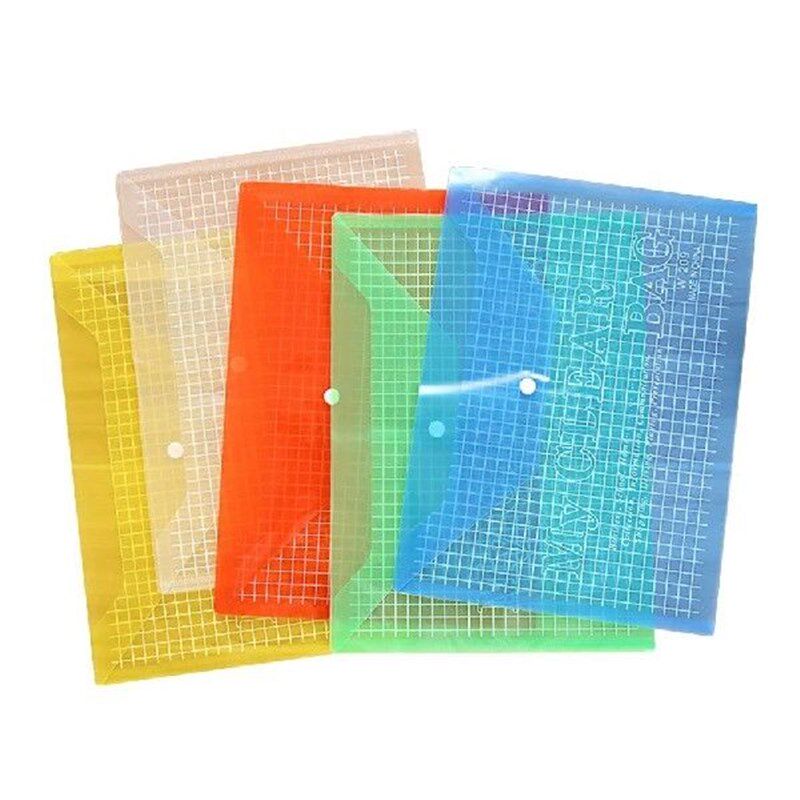 12 Pcs Oil Proof Document Holder Organizer Office File Grid - 实物图