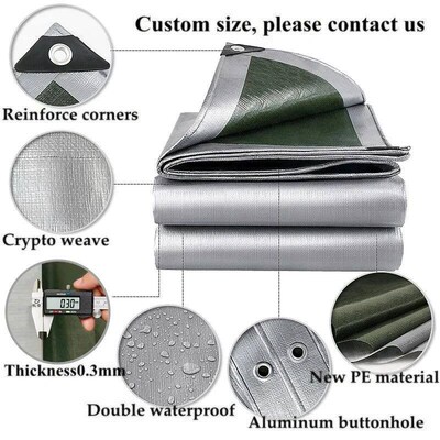 4x3M Waterproof Camping Tarp Shelter Car Tent Outdoor Shade
