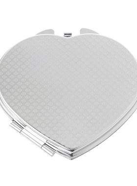 Portable Women Stainless Steel Makeup Mirror Hand Pocket Fol