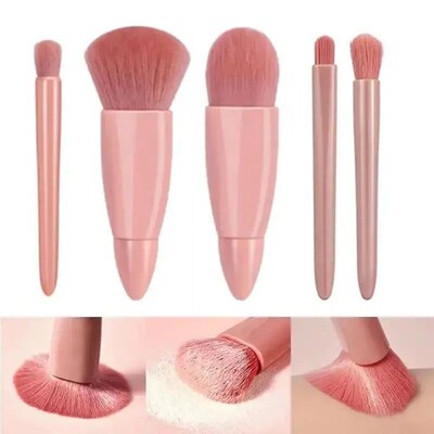 5pcs Travel Size Makeup Brushes Set Mini Makeup Brushes, Sma