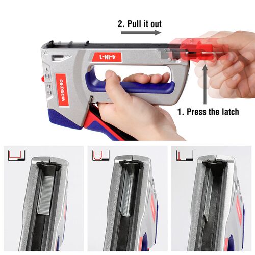 WORKPRO Nail Gun Manual Staple Gun For DIY Home Decoration F