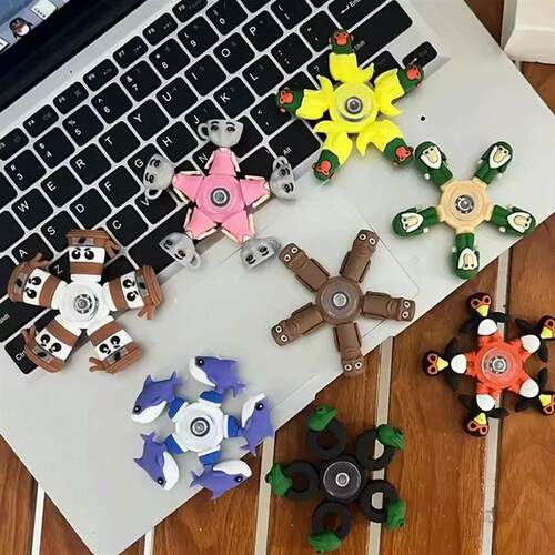 Italian Brainrot Tung Deformed Fidget Spinner Chain Toy
