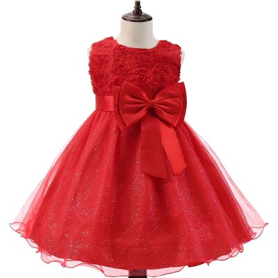 Girl Flower Princess Dress Kids Summer Gown Dresses For 3-10