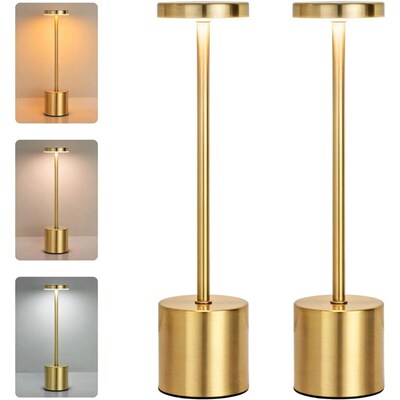 Classic Table Lamp USB Rechargeable Night Light Stepless Dim