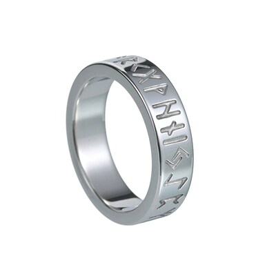 NEW Stainless Steel Odin Norse Viking Amulet Rune MEN Ring F