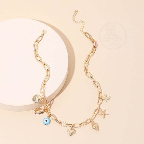。Accessories ins cool wind devils eye clavicle chain tide