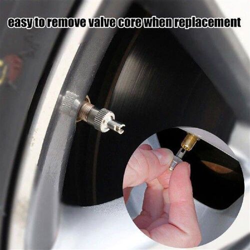 8Pcs Slotted Head Valve Stem Caps Leak-proof Wheel Tire