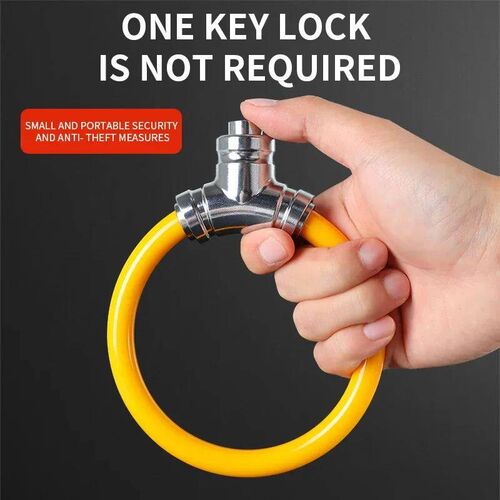Bike Cable Lock-Bike Lock with Key-Anti-Theft Round Bike Loc