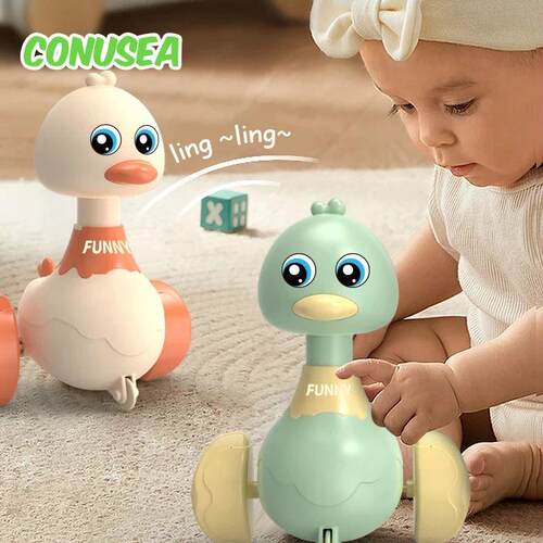 Baby Toy Swing Duck Toy Cartoon Press Vehicles Glide Animal