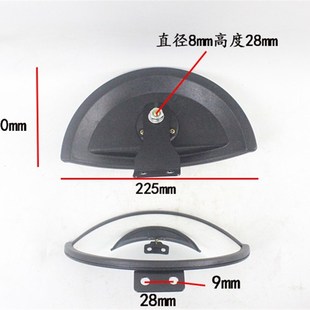 叉车广角镜后视镜广角到车镜带支架适用合力G系H2000杭叉1 10吨