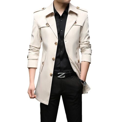 Mens light cooked simple_mens windbreaker autumn youth lon