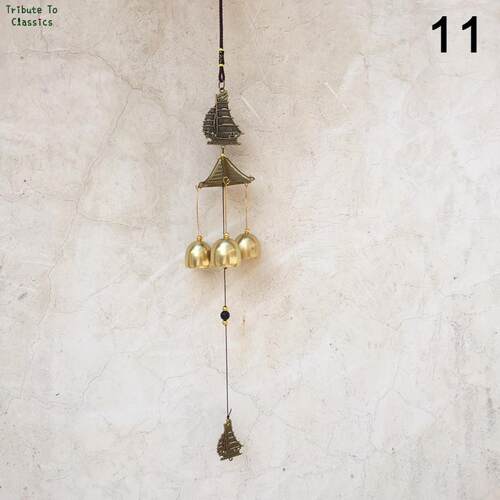1Pc Antique Wind Chime Copper Yard Garden Outdoor Living Dec