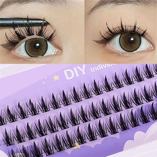 Individual Lashes 48 Cluster Lashes, Little Devil Style Fals