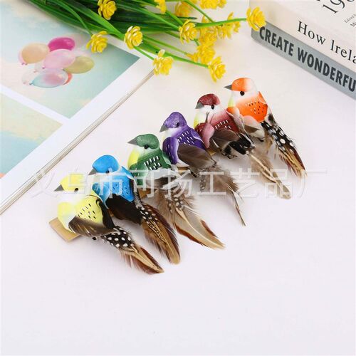 Artfcal Brds Fake Foam Anmal Smulaton Feather Brds M