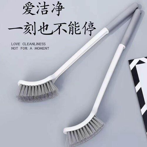 Home-use toilet brush with no dead angles, soft bristles, an