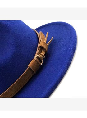 Women Men Wool Fedora Hat Jazz Cap 男女毛呢礼帽大檐爵士帽