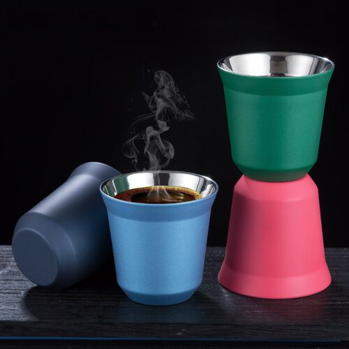 80ML Stainless steel cup heat insulation Italian coffee cup